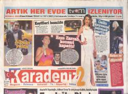 Karadeniz Gazetesi İki Eki 18 Eylül 2012 - Ebru Gündeş'in Konser Biletlerinin Yarısını Eşi Reza Zarrab Aldı-Mustafa Topaloğlu, Bülent Ersoy'la Yarıştı GZ158635