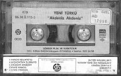 Yeni Türkü - Akdeniz Akdeniz Kaset (İkinci El Kaset) KST29055