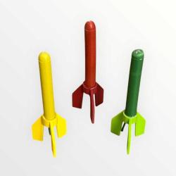 Feza 1980s Füze Roket 3 Renk Lot AOB4855