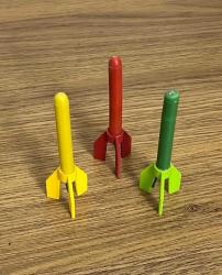 Feza 1980s Füze Roket 3 Renk Lot AOB4855