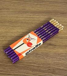 Giraffe Çekeslovak Malı Silgili Kurşun Kalem (Mor).1 Dz Orjinal Paket AOB4926