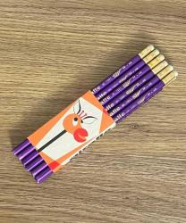 Giraffe Çekeslovak Malı Silgili Kurşun Kalem (Mor).1 Dz Orjinal Paket AOB4926
