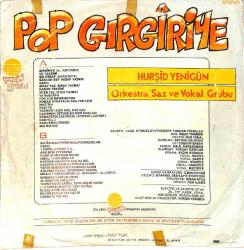 Hurşid Yenigün Orkestra Saz ve Vokal Grubu - Pop Gırgiriye LP PLAK (10/7) PLK26497