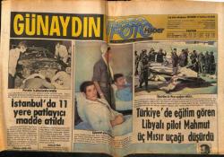 Günaydın Gazetesi Foto Haber Eki 3 Ağustos 1977 - Libyalı Pilot Mahmut Üç Mısır Uçağı Düşürdü GZ55813