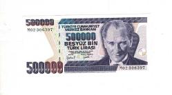 7. Emisyon 4. Tertip 500.000 Türk Lirası Seri M02 ÇİL TCK9922