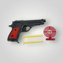 Türk Malı Aksan Plâstik Köroğlu Dartlı Ok Atan Oyuncak Tabanca (Sıfır Ürün) AOB5053