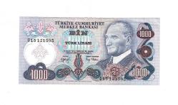 6. Emisyon 2.Tertip 1000 Türk Lirası Seri D15 ÇA/ÇİL TCK9971