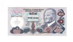 6. Emisyon 2.Tertip 1000 Türk Lirası Seri D89 ÇÇT+ TCK9975