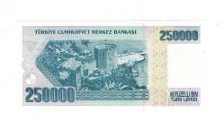 7.Emisyon 3.Tertip 250.000 Türk Lirası Seri F01 ÇİL * İlk Bin * TCK9978