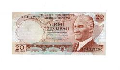 6.Emisyon 4.Tertip 20 Türk Lirası Seri I74 ÇİL TCK10010