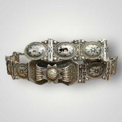 Gümüş Savatlı Damgalı Antika Kemeri AOB6017