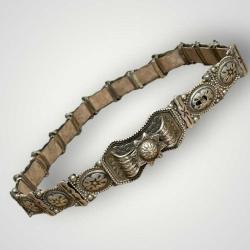 Gümüş Savatlı Damgalı Antika Kemeri AOB6017