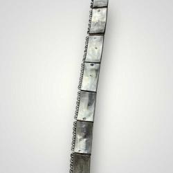 Gümüş Savatlı Damgalı Antika Çerkez Kemeri AOB6019