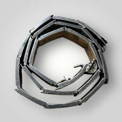 Gümüş Savatlı Damgalı Antika Çerkez Kemeri AOB6020