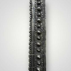 Gümüş Savatlı Damgalı Antika Çerkez Kemeri AOB6021