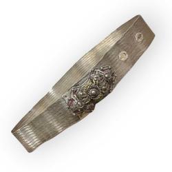 Gümüş Hasır Damgalı Antika Trabzon Kemer AOB6022