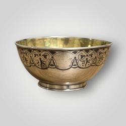 Gümüş Savatlı Damgalı Kase AOB6025