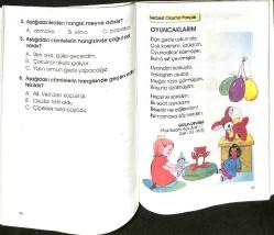 2000'ler İlköğretim 1.Sınıf Türkçe Ders Kitabı NDR99940