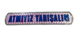 1990's Araba Arkası Atmıyız Yarışalım Yazı Sticker AKS1814