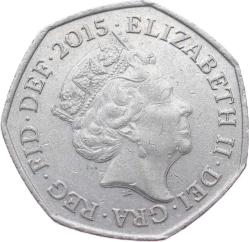 İngiltere 50 Pence 2015 * Elizabeth II * ÇT YMP11057