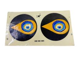 1990's Retro Nazar Boncuğu 2'li Sticker Çıkartma AKS2167
