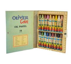 1990's Türk Malı 18'li Yağlı Pastel Boya Seti (Kullanılmamış) AOB5255