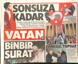 Vatan Gazetesi 30 Ekim 2015 - ABD Onayladı , 2200 Akıllı Bomba Alıyoruz - Türkiye Cumhuriyet'in 92. Yılını Kutladı GZ159469