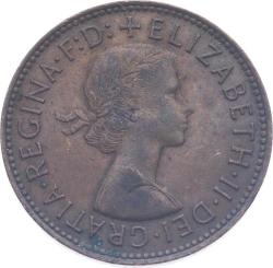 İngiltere Half Penny 1965 ' Kraliçe Elizabeth II Dönemi ' ÇÇT YMP11198