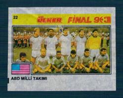 Final 90 (ÜLKER) Ünlü Futbolcular Serisi No 22 # SKZ2331