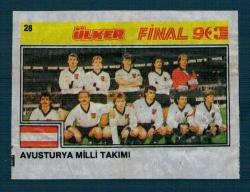 Final 90 (ÜLKER) Ünlü Futbolcular Serisi No 28 # SKZ2334
