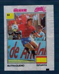 Final 92 (ÜLKER) Ünlü Futbolcular Serisi No 64 # SKZ2345