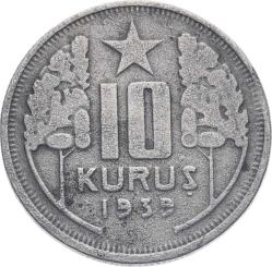 1939 Yılı 10 Kuruş ÇT TCM3114