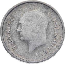 Türkiye Cumhuriyeti 1935 Yılı 25 Kuruş Gümüş ÇT TCM3118 #266