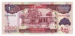 Somaliland 1000 Shillings 2012 ÇİL YKP8120