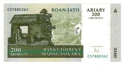 Madagaskar 200 Ariary 2004 ÇİL YKP8124