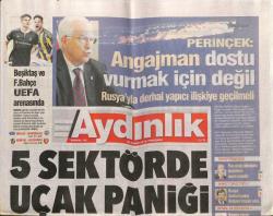 Aydınlık Gazetesi 26 Kasım 2015 - Şiddetin Gölgesinde Yunan Futbolu - Suriyeye Füze Akdenize Gemi GZ95166