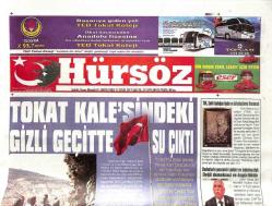 Hürsöz Gazetesi 12 Eylül 2017 - Tokat Kalesindeki Gizli Geçitte Su Çıktı - TSK , Şehit Aydoğan Aydın Ve Arkadaşlarını Unutmadı GZ96332