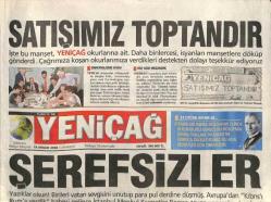 Yeniçağ Gazetesi 18 Aralık 2004 - SATIŞIMIZ TOPTANDIR * İşte Bu Manşet , YENİÇAĞ Okurlarına Ait GZ96381