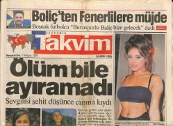 Takvim Gazetesi 1 Mayıs 1997 - Refahlılardan Müthiş İddia Tarık Akan Dolandırıcı - Türkan Şoray İlk Kez Talk Şov Programına Konuk Oldu GZ96776