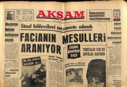 Akşam Gazetesi 22 Aralık 1964 - Facianın Mesulleri Aranıyor GZ60507