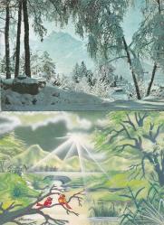 Manzara Temalı 2li Kartpostal KRT10715