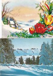 Manzara Temalı 2li Kartpostal KRT10746
