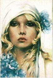 Güzel Kadın Kartpostal KRT11574