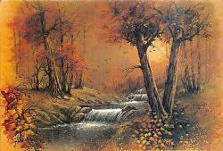 Manzara - Sonbaharda Doğa Temalı Kartpostal KRT12636