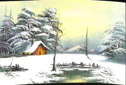 Manzara - Kış Temalı Kartpostal KRT12644