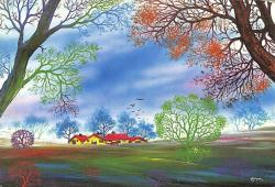 Manzara - Bahar Temalı Kartpostal KRT12707