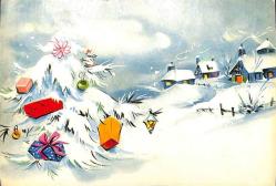 Manzara - Kış Ve Yılbaşı Temalı Kartpostal KRT12717