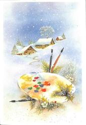 Manzara - Kış Temalı Kartpostal KRT12727