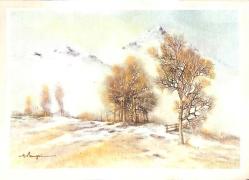 Manzara - Kış Temalı Kartpostal KRT12736