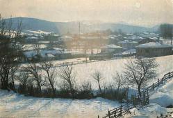 Manzara- Kış Temalı Köy Kartpostal KRT12768